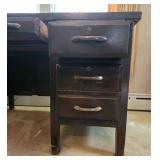 Sturdy Wooden Office Desk with Drawers (DESK ONLY)