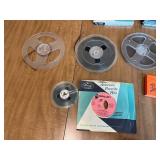 Collection of Vintage Reel-to-Reel Tapes and Accessories
