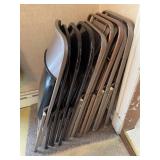 Set of Mixed Folding Chairs in Various Finishes