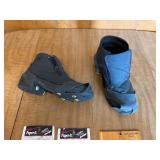 Assorted Items: Totes Overshoes, Books, Stapler, and Leather Shoulder Bag and More!