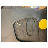 Assorted Items: Totes Overshoes, Books, Stapler, and Leather Shoulder Bag and More!