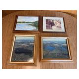 Collection of 4 Framed Landscape and Nature Artwork Pieces