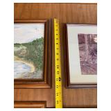 Collection of 4 Framed Landscape and Nature Artwork Pieces