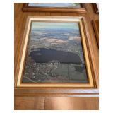 Collection of 4 Framed Landscape and Nature Artwork Pieces