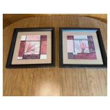 Set of 2 Framed Modern Art Prints