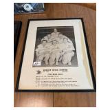 Set of 3 Framed Photographs and Art Print