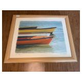 Print by Grace Arentsen - Les Barques I - 26x31 Framed