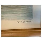 Print by Grace Arentsen - Les Barques I - 26x31 Framed