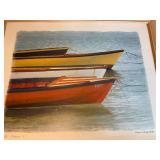 Print by Grace Arentsen - Les Barques I - 26x31 Framed