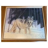 Limited Edition Wolf Art Print by Ron Balaban, Framed