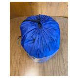 Compact Lightweight Mummy Sleeping Bag in Blue Carry Bag