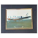 Vintage Aviation Memorabilia Collection with Newspaper Clipping