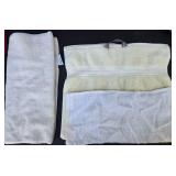 Assorted Collection of Glass Vases and Towels