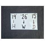 Vintage Almina Johnson Wooden Storage Chest with Hand-Painted Letters