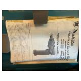 Makita Cordless Drill with Metal Carrying Case and Accessories