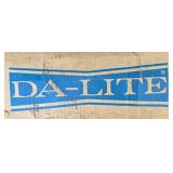 Vintage Da-Lite Portable Projection Screen with Case