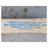 Vintage Da-Lite Portable Projection Screen with Case