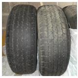 Set of 4 Used Radial Tires with Maximum Load Capacity of 1499 lbs
