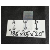 Vintage Wooden Coffee Table with Carved Legs