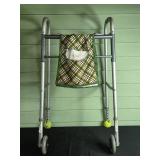 Folding Walker with Attached Storage Bag and Tennis Ball Covers