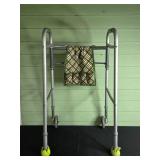 Folding Walker with Attached Storage Bag and Tennis Ball Covers