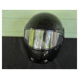 Black Motorcycle Helmet with Full Face Shield