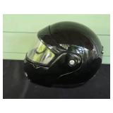 Black Motorcycle Helmet with Full Face Shield