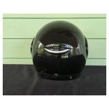 Black Motorcycle Helmet with Full Face Shield