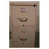Used Two-Drawer Metal Filing Cabinet