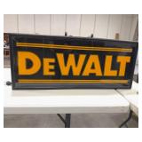 Dewalt Lighted Wall Sign