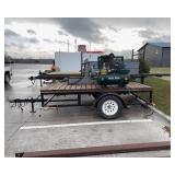 2013 Road Husky Trailer with Radial Arm Saw, Compressor, Power Panel, Cord
