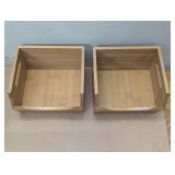 4 Piece Storage Set - Bamboo - Stackable