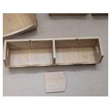 4 Piece Storage Set - Bamboo - Stackable