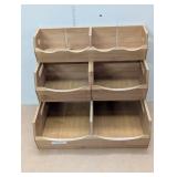 4 Piece Storage Set - Bamboo - Stackable