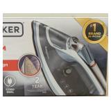 BLACK+DECKER Steam Iron Retractable Cord Gray: 1200W Nonstick Soleplate, Anti-Drip, Vertical Steam, Comfort-Grip Handle