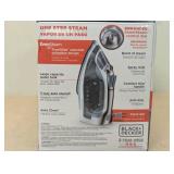 BLACK+DECKER Steam Iron Retractable Cord Gray: 1200W Nonstick Soleplate, Anti-Drip, Vertical Steam, Comfort-Grip Handle