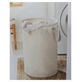 Canvas Pop-Up Laundry Hamper - Brightroom™: Beige, 75L Capacity, Kids & Baby Clothes Sorter