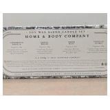 Soy Wax Blended Candle 4 Piece Set - Tropical Citrus/Amber Moss/Santal Woods/Cedarwood Vanilla