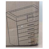 SONGMICS Jewelry Box Organizer with Glass Lid, 6-Layer Jewelry Storage, with 5 Drawers, Modern Style