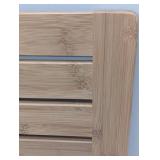 Bamboo Slatted Bath Mat - Non Skid Feet - 24" x 18"
