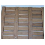 Bamboo Slatted Bath Mat - Non Skid Feet - 24" x 18"