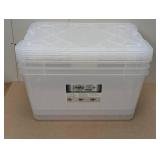 Greenmade InstaView 45 Multi-Use Storage Bin, 45 Quart, Clear, 3 ct