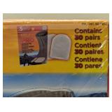 Adhesive Toe Warmers 5 Hours of Heat 30 Pairs, White