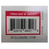 Set of 4 - IRIS Buckle Up Storage Set -12.9 Quart, Clear