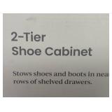 Pivot Open Shoe Cabinet White - Brightroom™: Shoe Organizer, Holds 12 Pairs