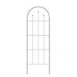 Metal Trellis - Vigoro 80 in. H Wisteria Black Metal Trellis