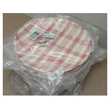 20 pack - Melamine 10.5" Plaid Plates - Picnic Season