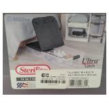 Pair of Sterilite 74qt Ultra Clear Under Bed Latch Box Clear Base Flat Gray Lid and Latches: Portable Storage, Stackable