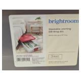 Pair of Sterilite 74qt Ultra Clear Under Bed Latch Box Clear Base Flat Gray Lid and Latches: Portable Storage, Stackable