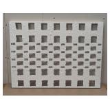 Metal & Paper Wall Art - 30" x 22" - Geometric Sculpture